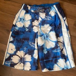 Men’s Blue Hawaiian Swim Shorts
